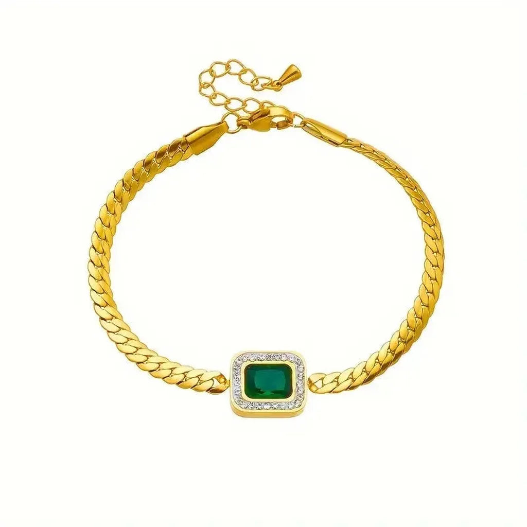 Joanna Green Bracelet with Emerald