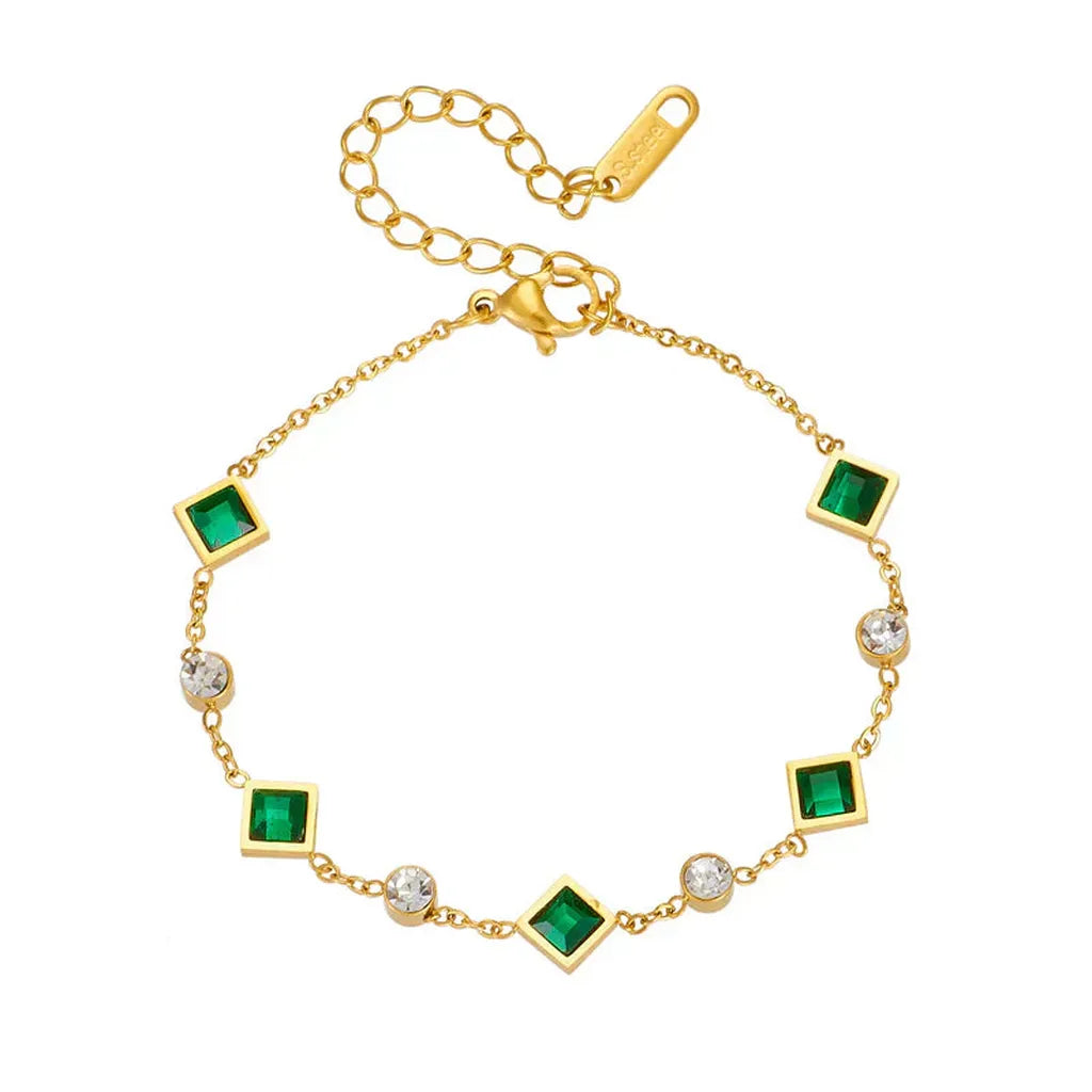 Karolina Bracelet with Emerald