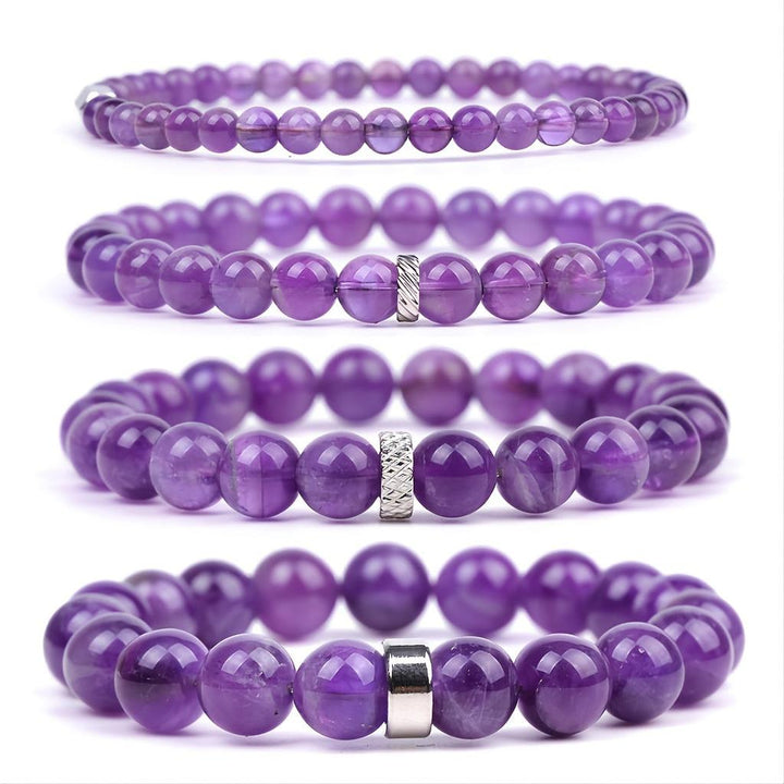 Bracelet "Sandals" with Amethyst