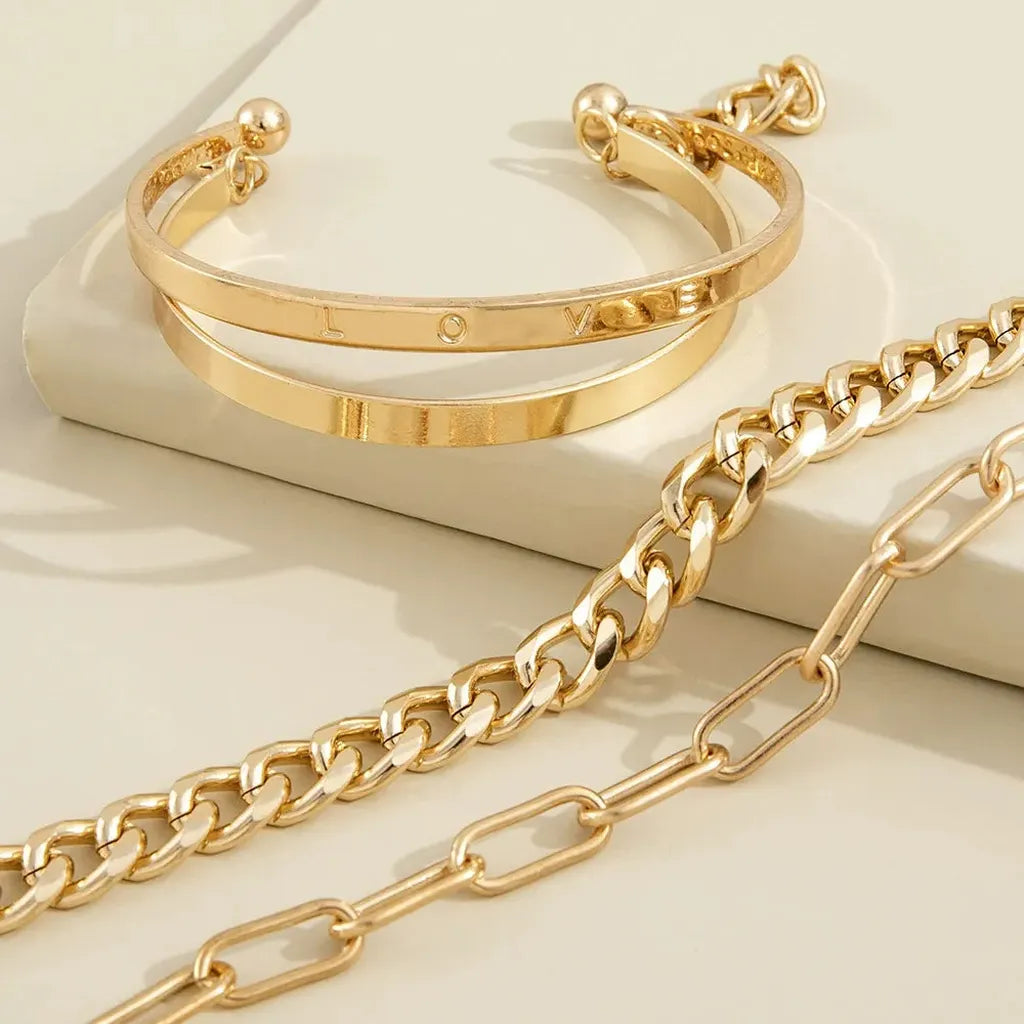 Bracelet Set Golden Harmony