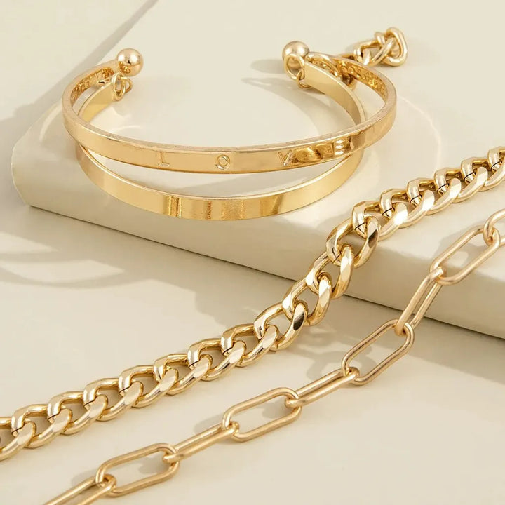 Bracelet Set Golden Harmony