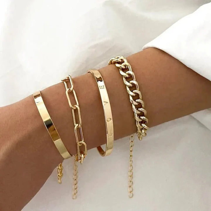Bracelet Set Golden Harmony