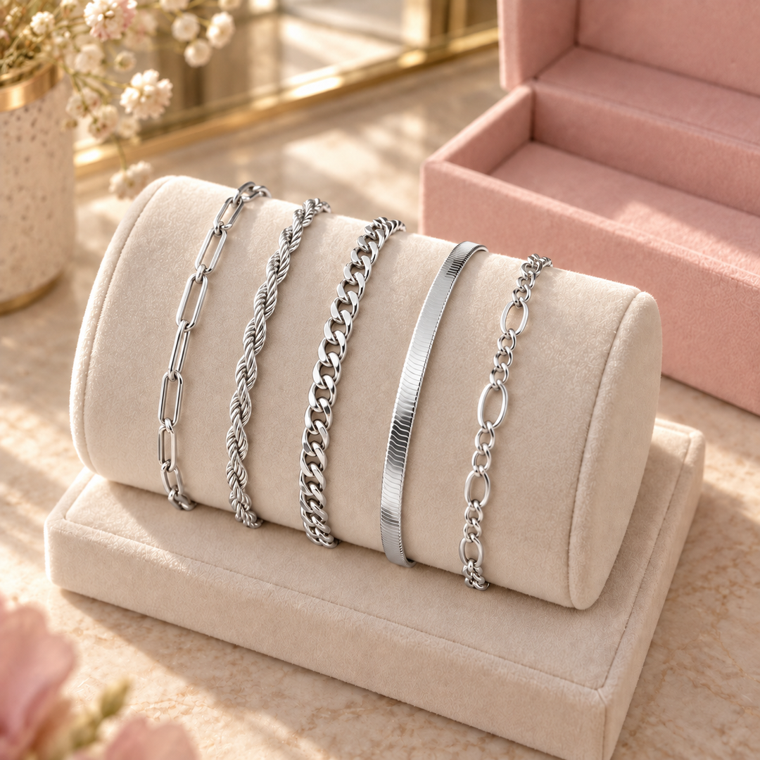 Gold Bracelet Set