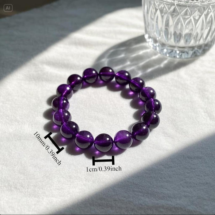 "Valeria" Bracelet with Purple Beads