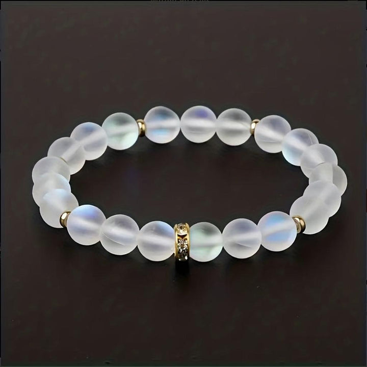 Bracelet "Trust" with Daisies and Moonstone