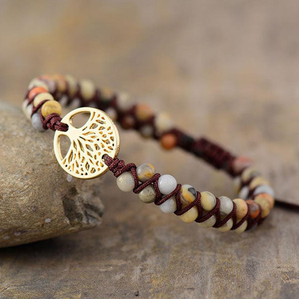 Bracelet made of Jasper Tree of Life