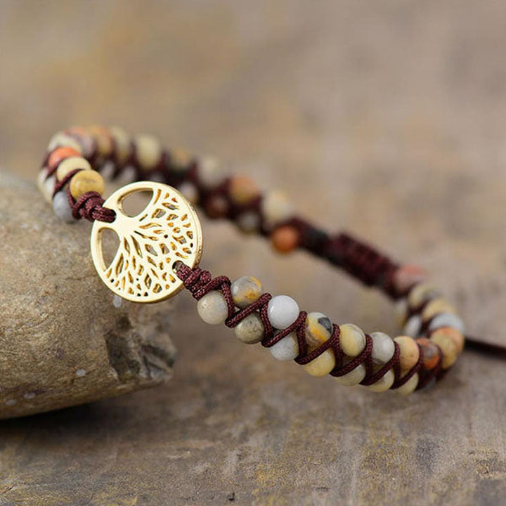 Bracelet made of Jasper Tree of Life