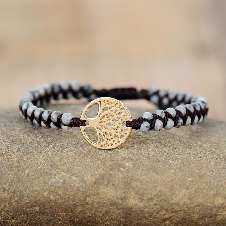 Bracelet made of Jasper Tree of Life