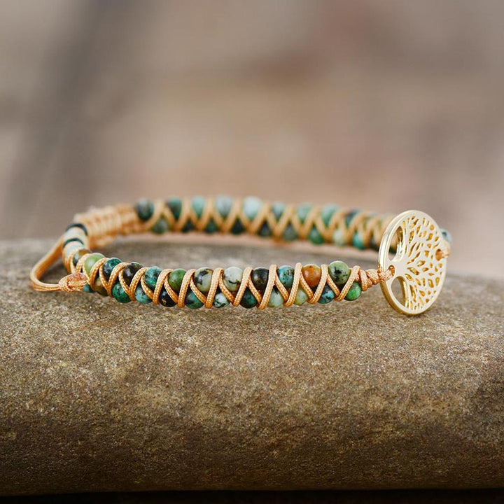 Bracelet made of Jasper Tree of Life
