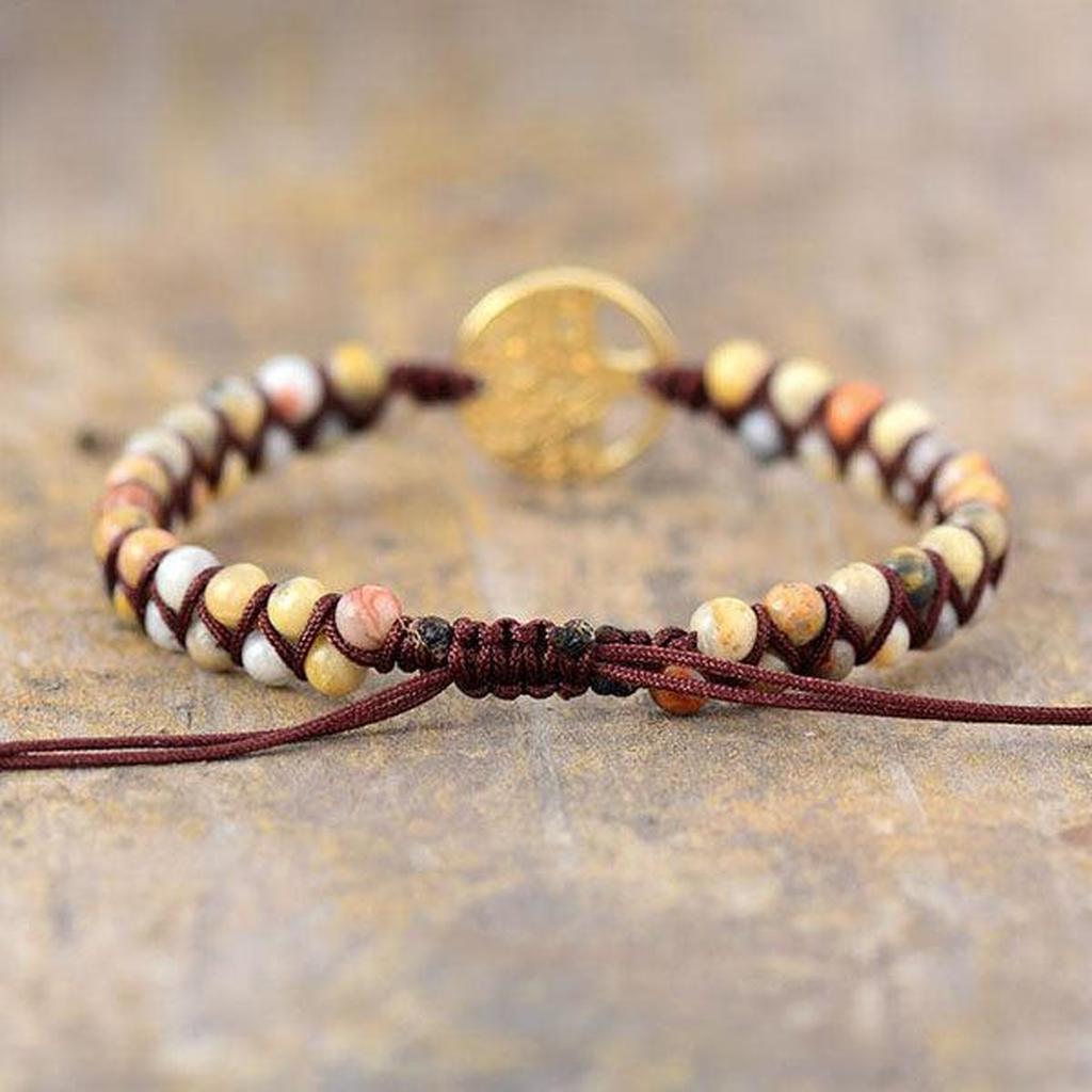 Bracelet made of Jasper Tree of Life