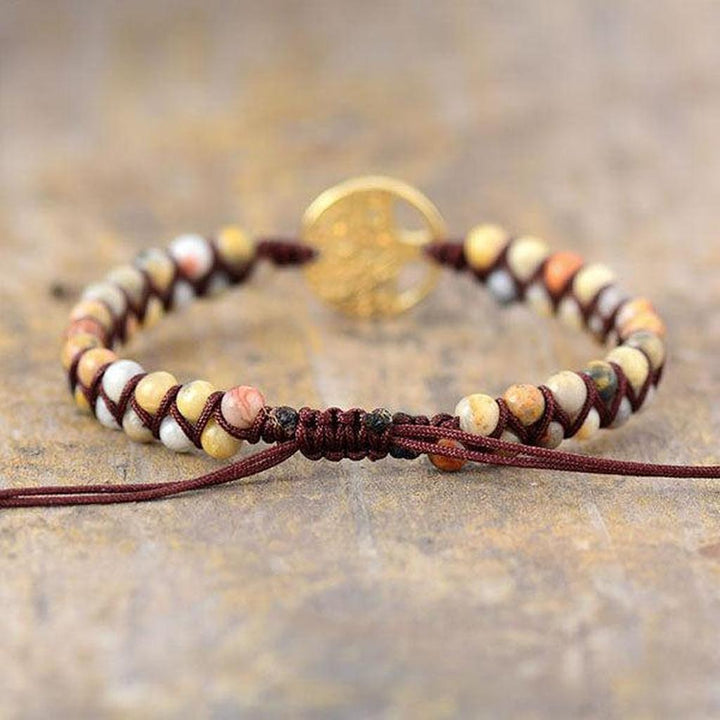 Bracelet made of Jasper Tree of Life