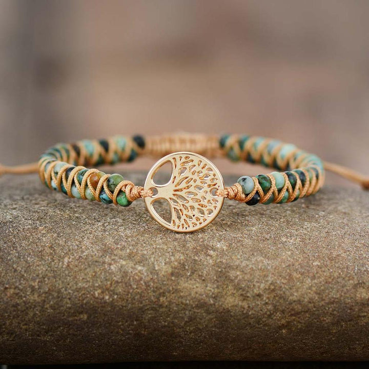 Bracelet made of Jasper Tree of Life