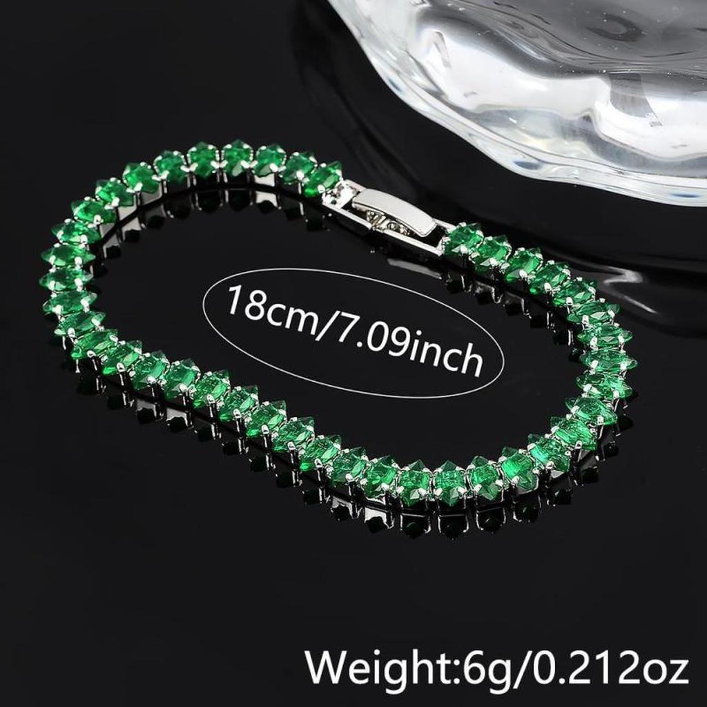 Bracelet with Emerald Stones
