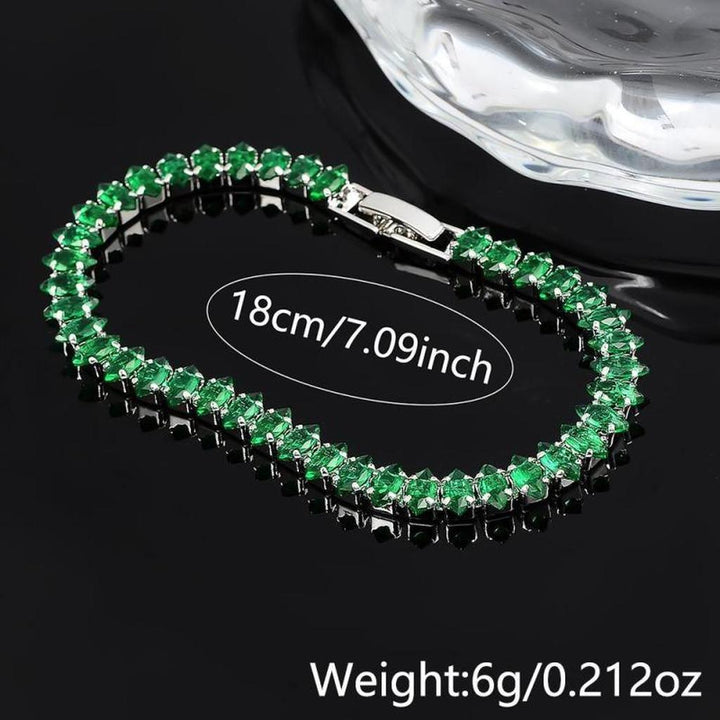 Bracelet with Emerald Stones