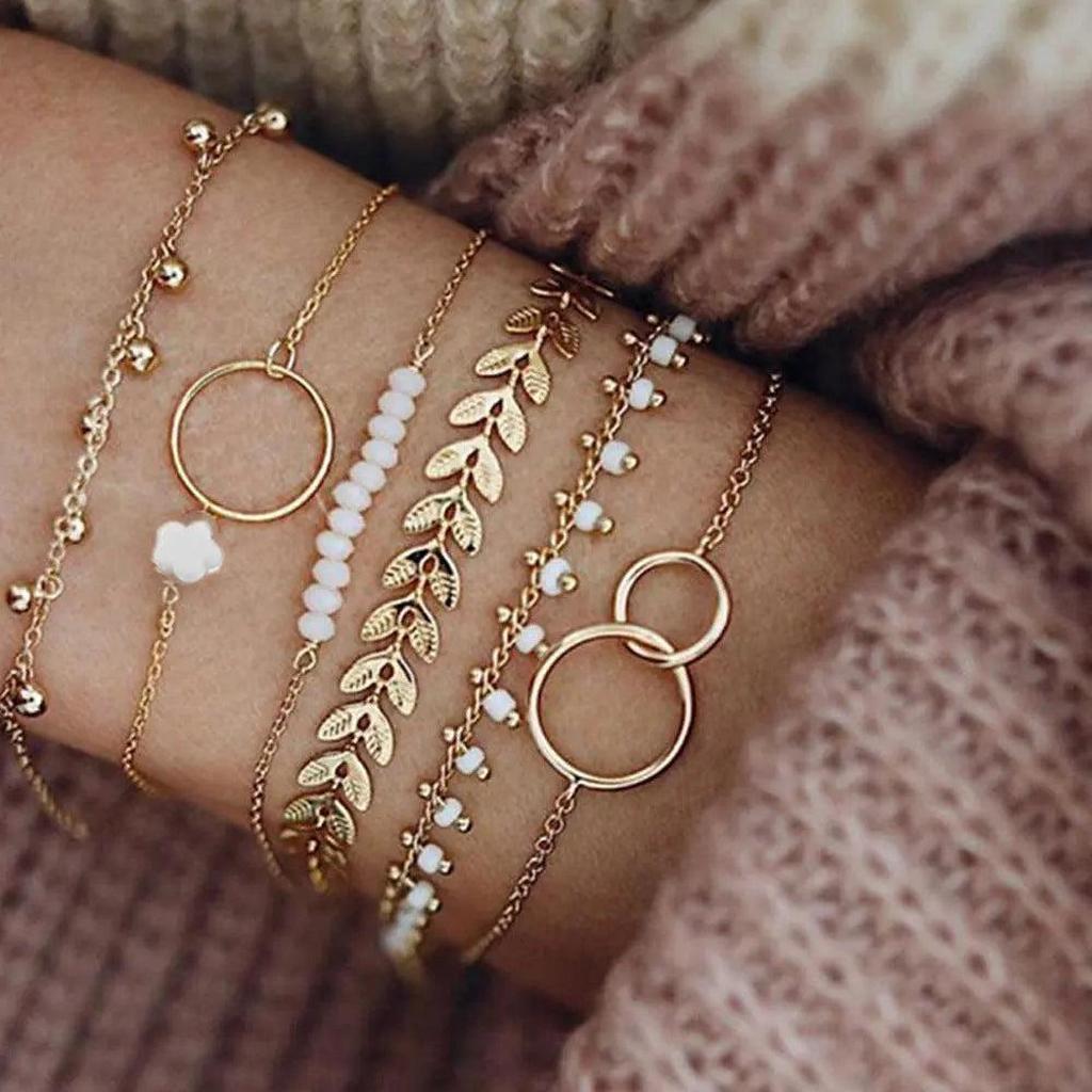Bohème Bracelet Set in Gold Colour