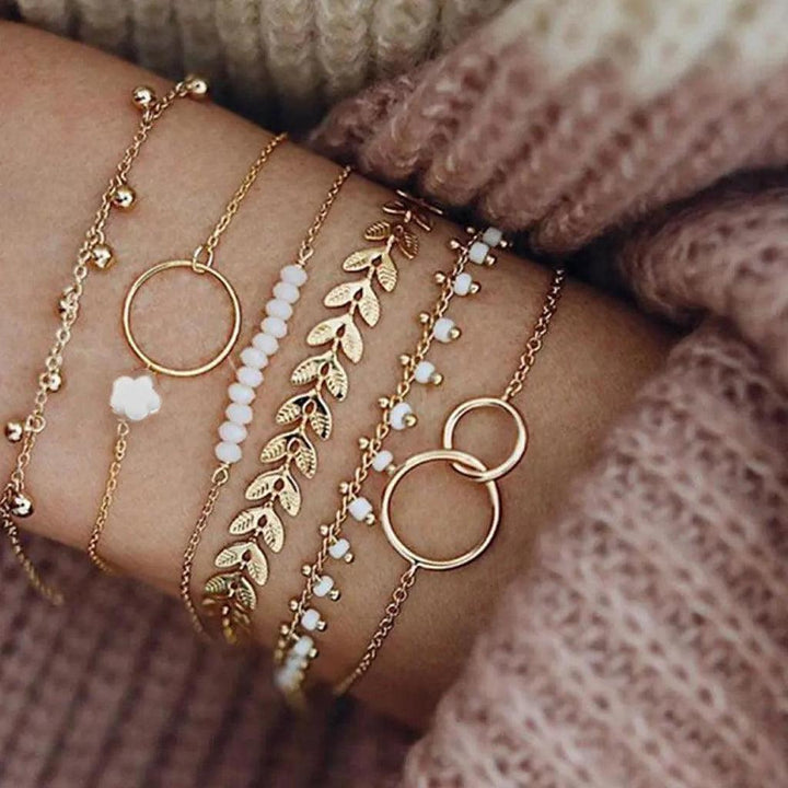 Bohème Bracelet Set in Gold Colour
