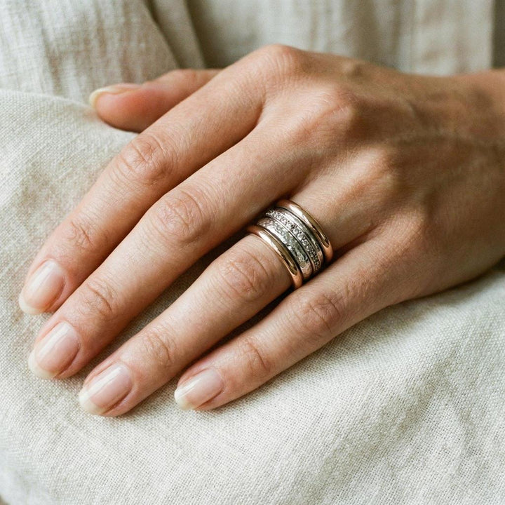 Broader Multi-Row Vintage Gold Ring