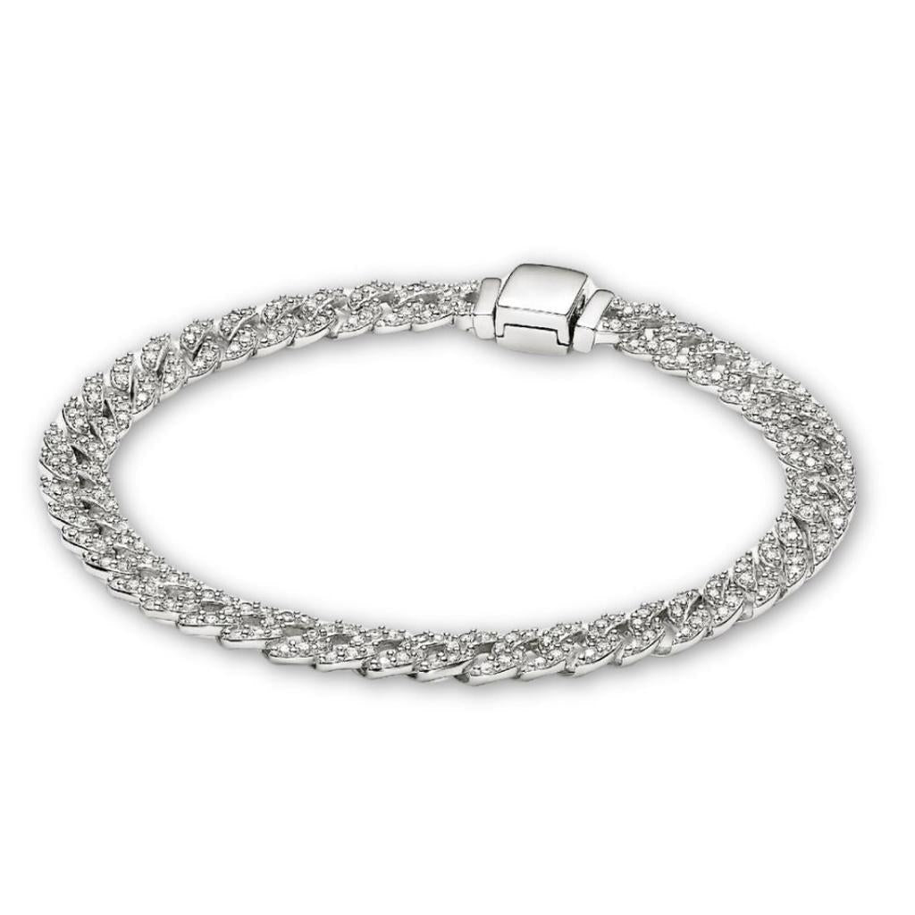 Wide Golden Chain Bracelet