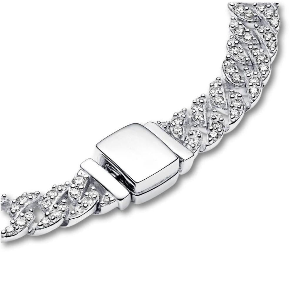 Wide Golden Chain Bracelet