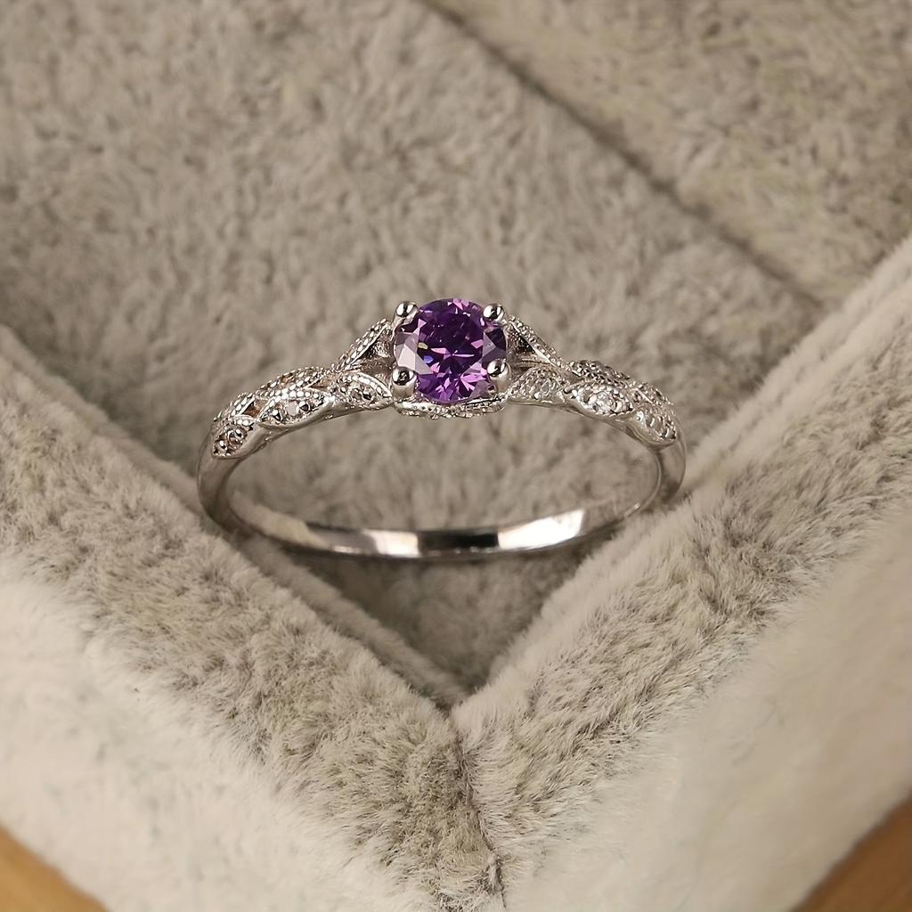 Brigitte Ring with Amethyst