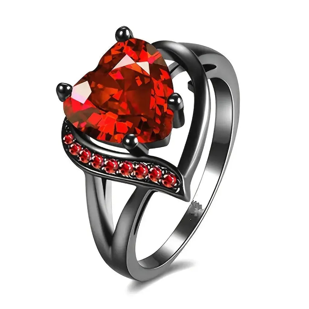 Calindra Rosethorne Ring | Black Surface