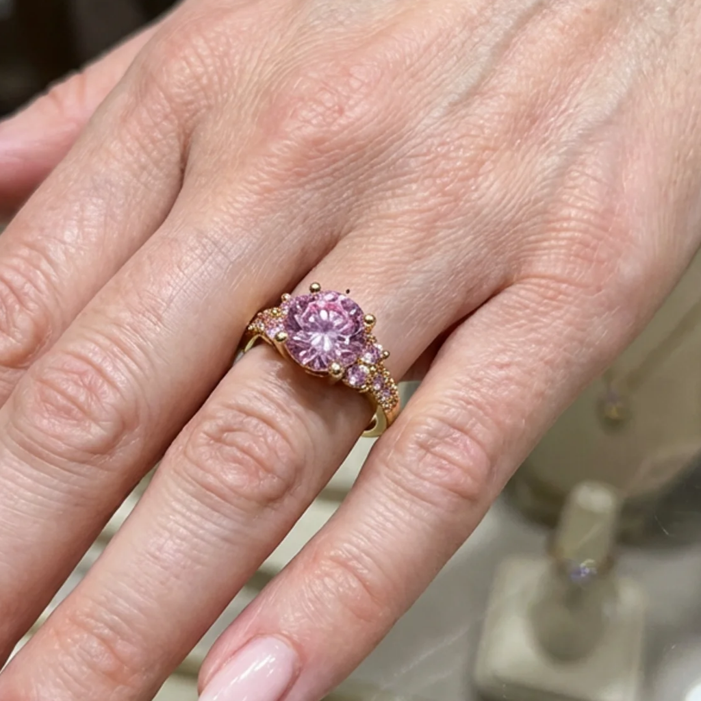 Celia Rosetten-Ring | White Gold