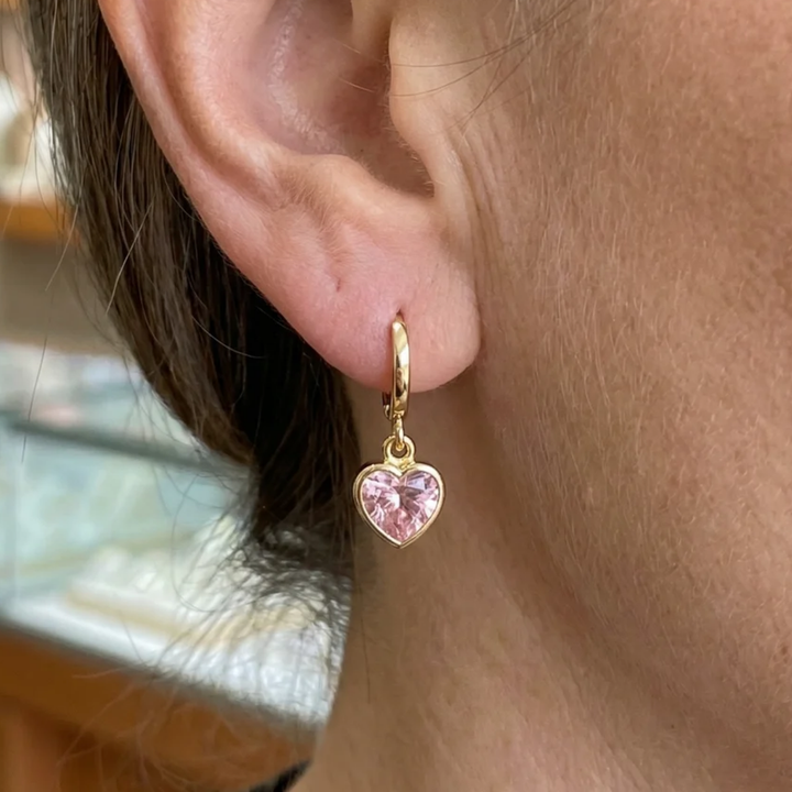 Cupid Charm Earrings | Rose Gold