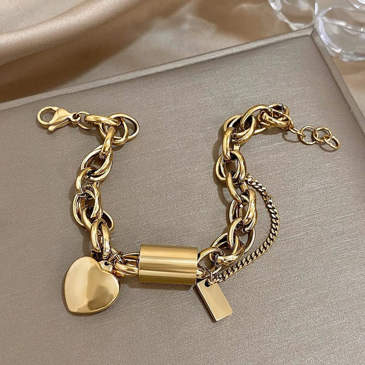 Thick Bracelet in Gold