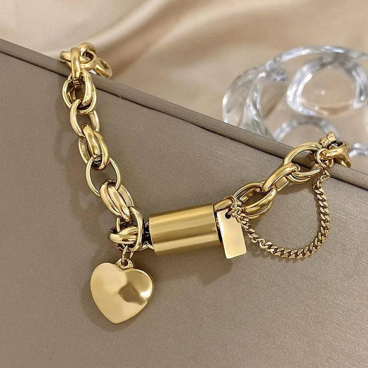 Thick Bracelet in Gold
