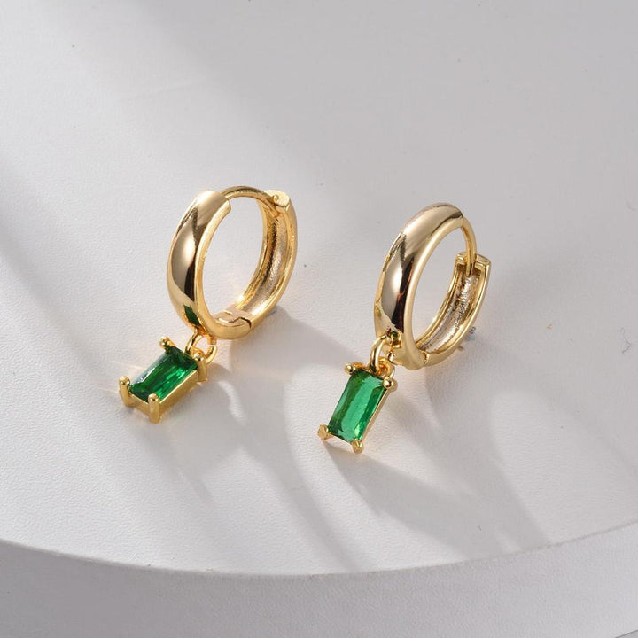 Elegant Louisa Earrings with Emerald
