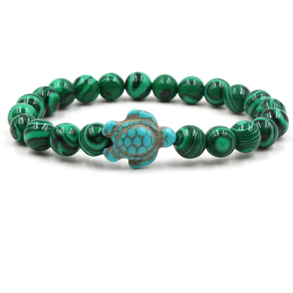 Exclusive Bracelets with Natural Stones in Turtle Shape