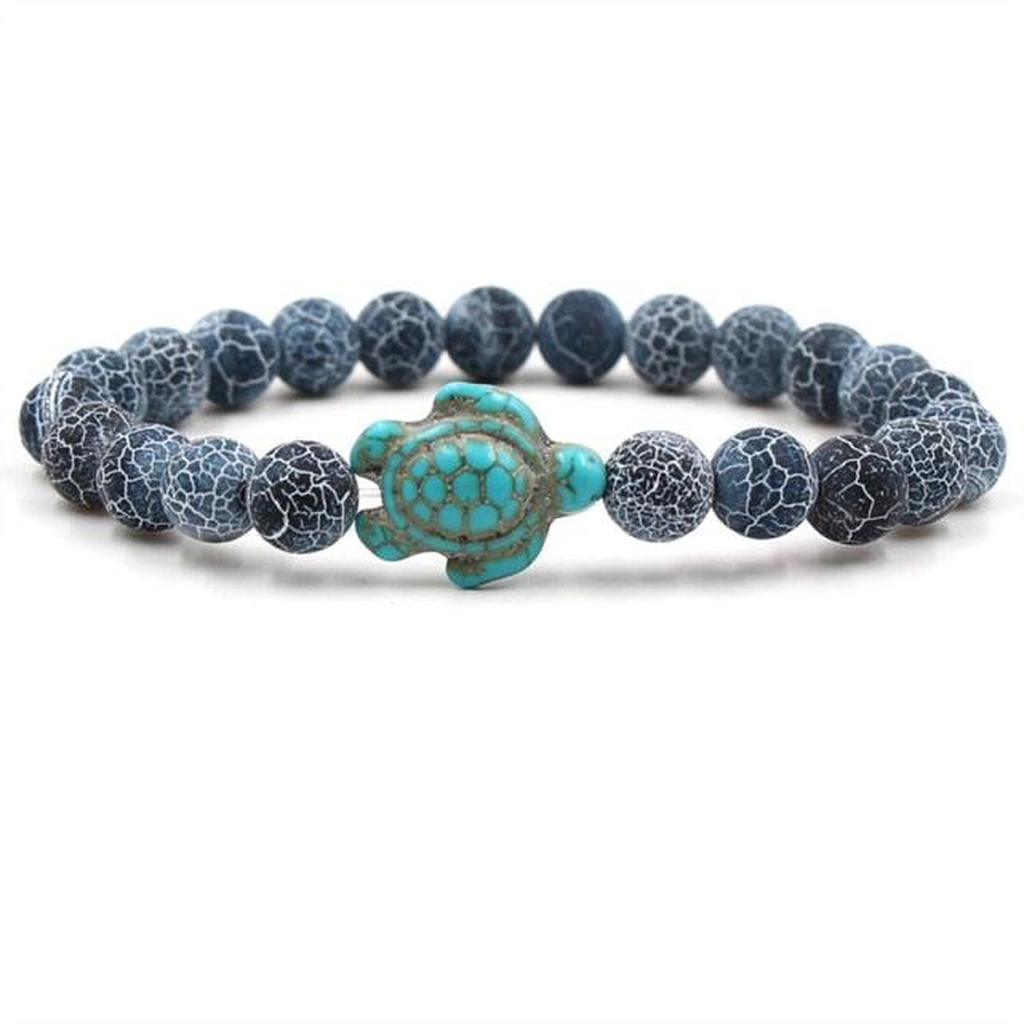 Exclusive Bracelets with Natural Stones in Turtle Shape