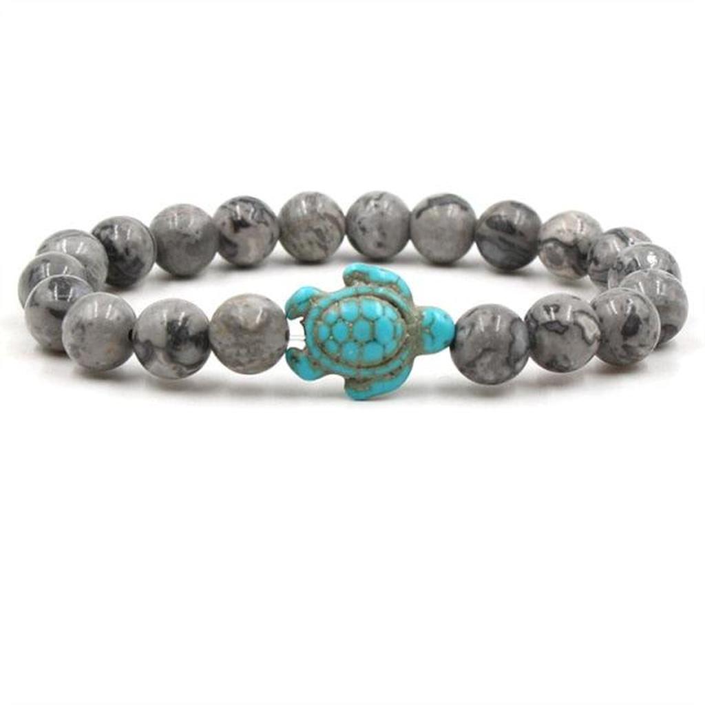 Exclusive Bracelets with Natural Stones in Turtle Shape