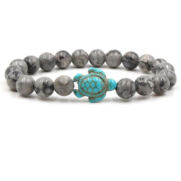 Exclusive Bracelets with Natural Stones in Turtle Shape
