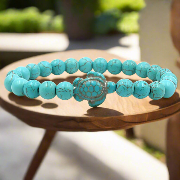 Exclusive Bracelets with Natural Stones in Turtle Shape