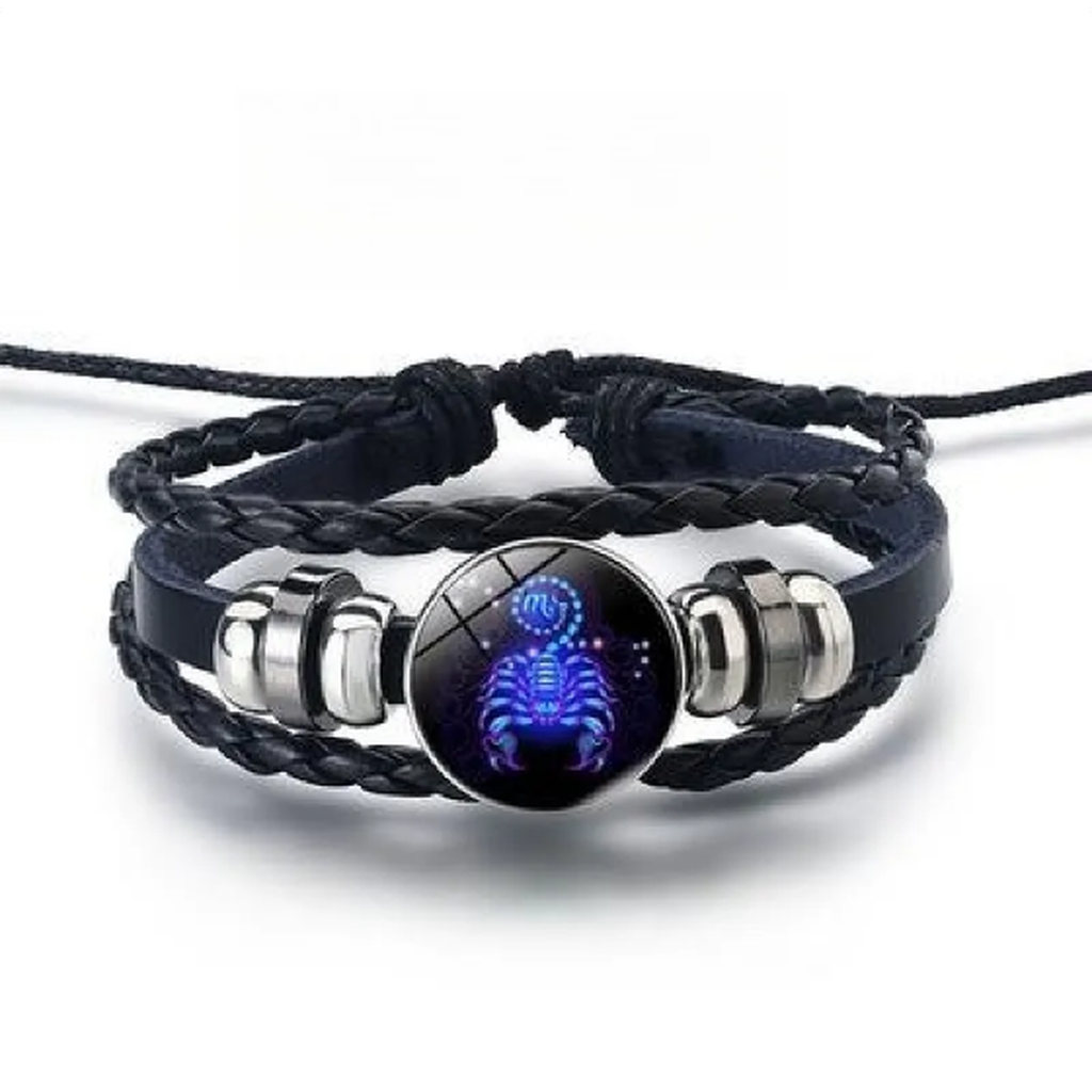 Shiny Bracelet with 12 Star Signs