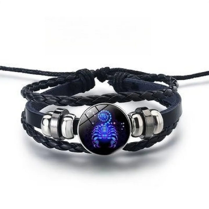 Shiny Bracelet with 12 Star Signs