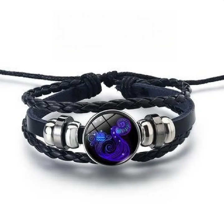 Shiny Bracelet with 12 Star Signs