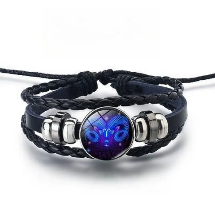 Shiny Bracelet with 12 Star Signs