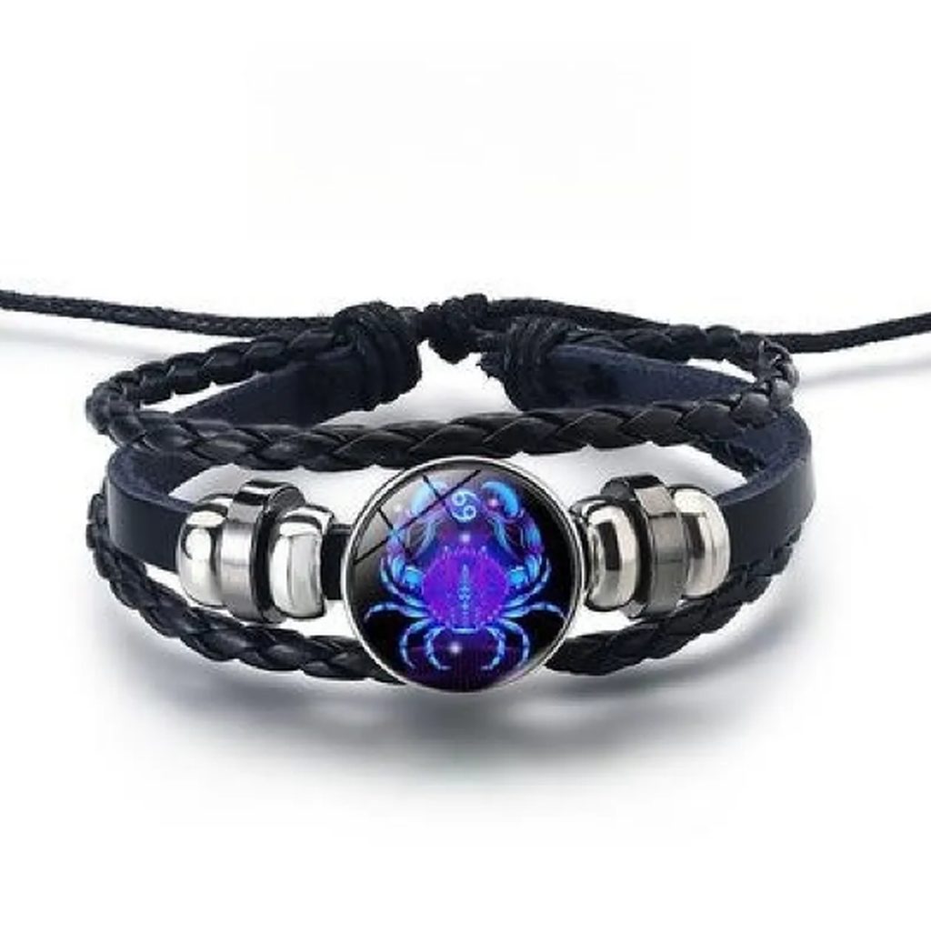 Shiny Bracelet with 12 Star Signs