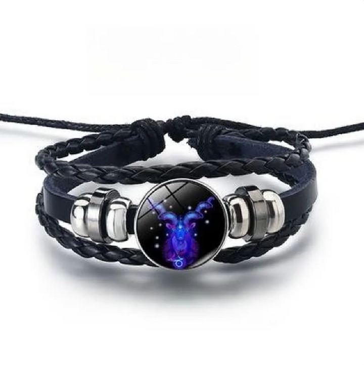 Shiny Bracelet with 12 Star Signs