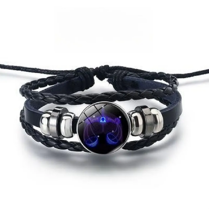 Shiny Bracelet with 12 Star Signs