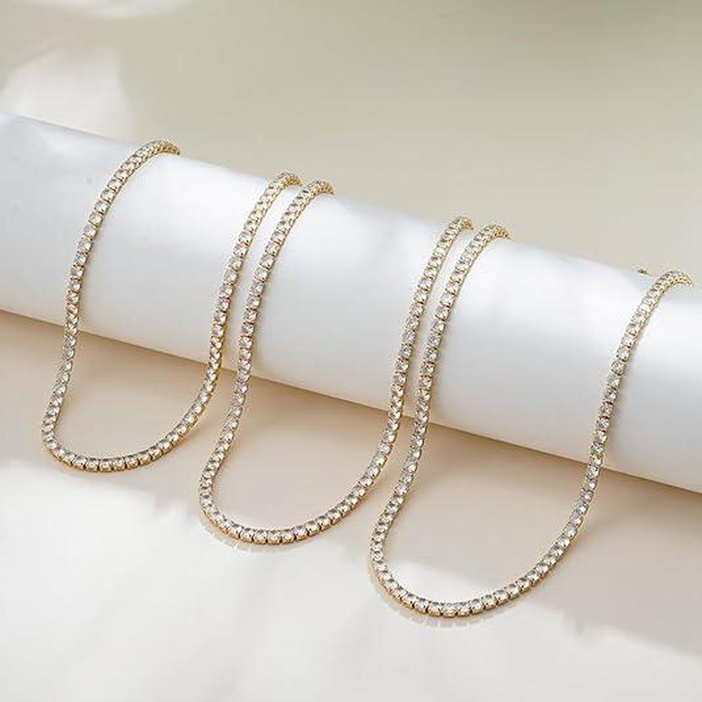 Golden Tennis Necklace
