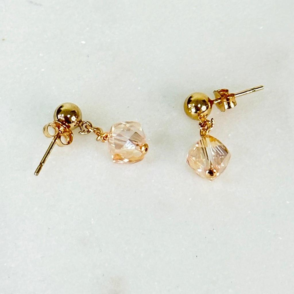 Golden Hanging Earrings "Liana"