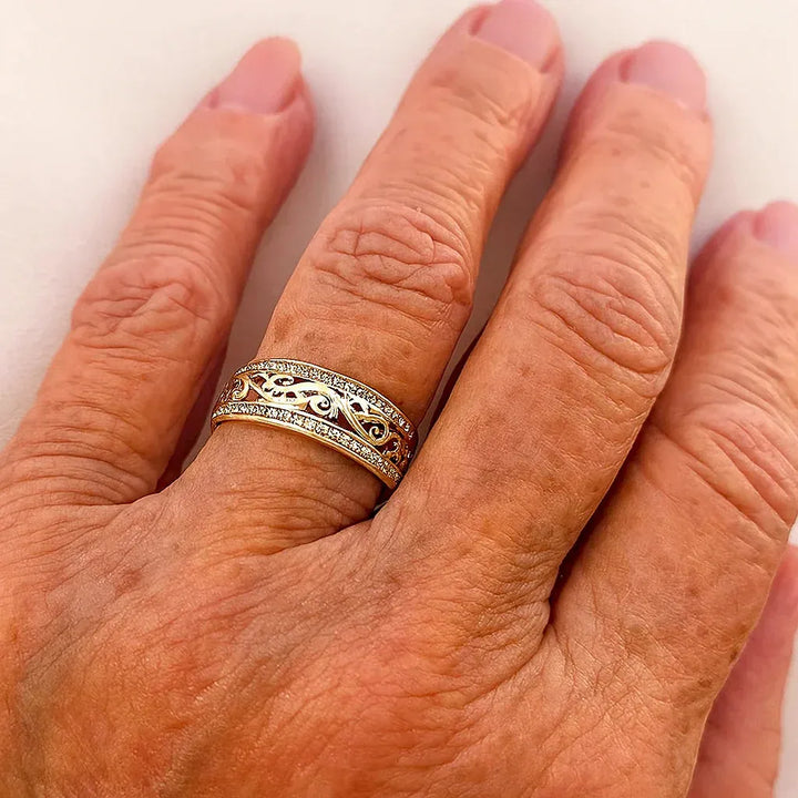 Golden Shiny Ring, Open Design