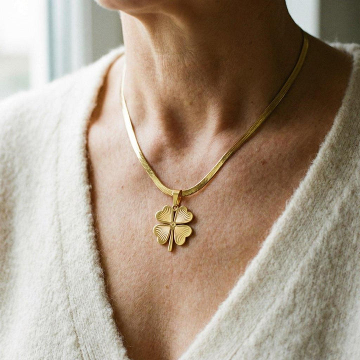 Golden Clover Necklace