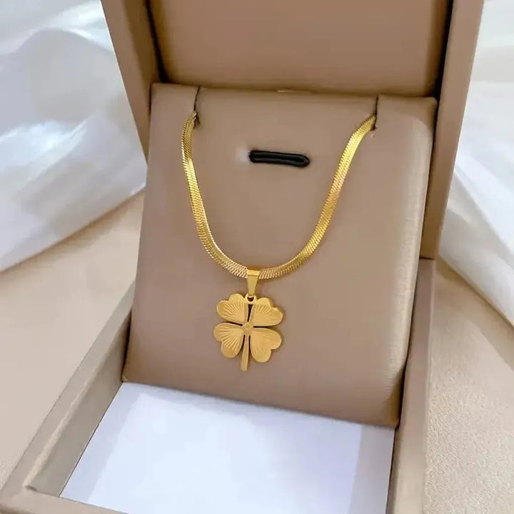 Golden Clover Necklace