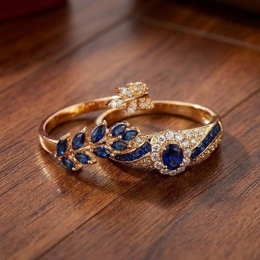 Abellissa Gold Ring Set