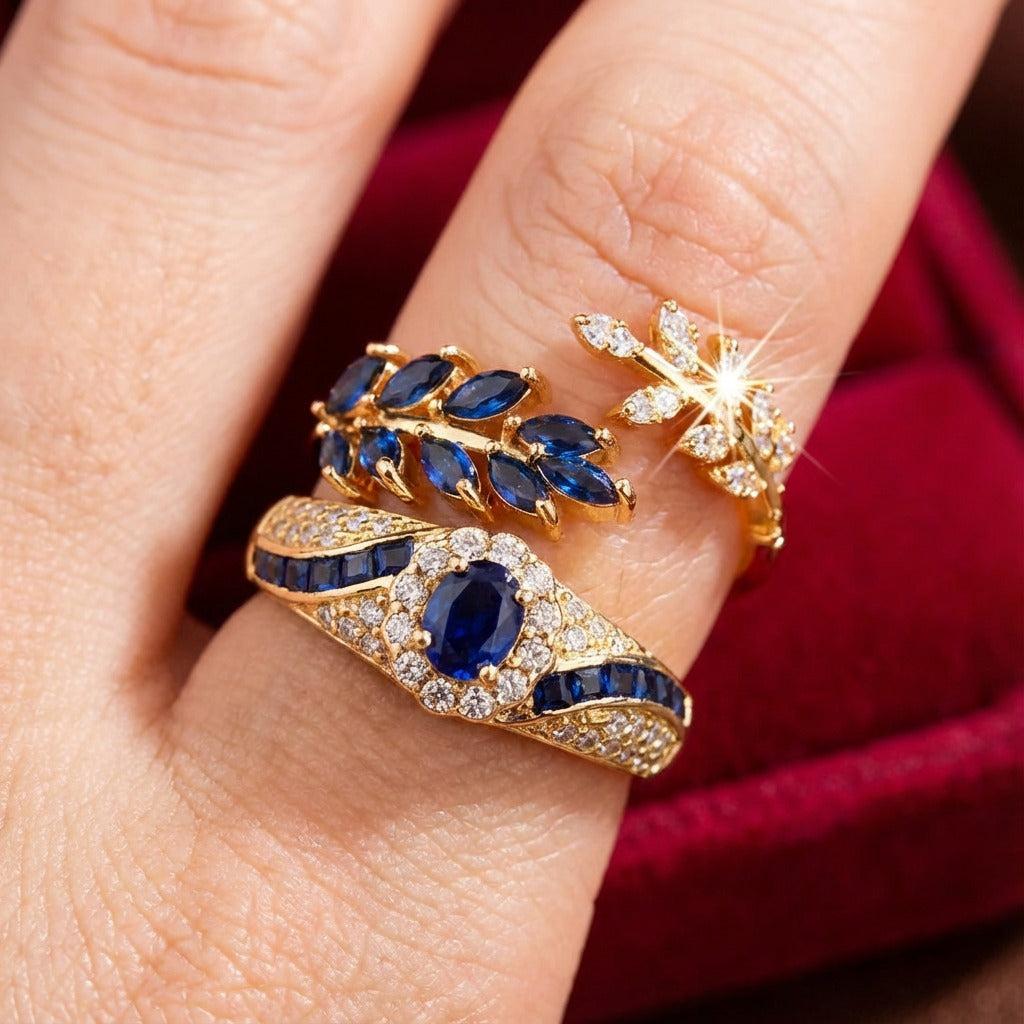 Abellissa Gold Ring Set