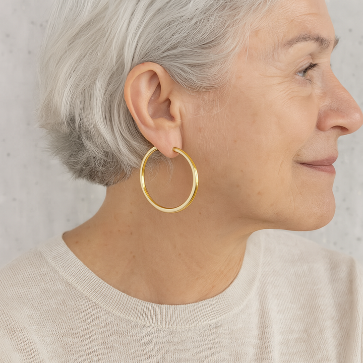 Large Golden Hoops